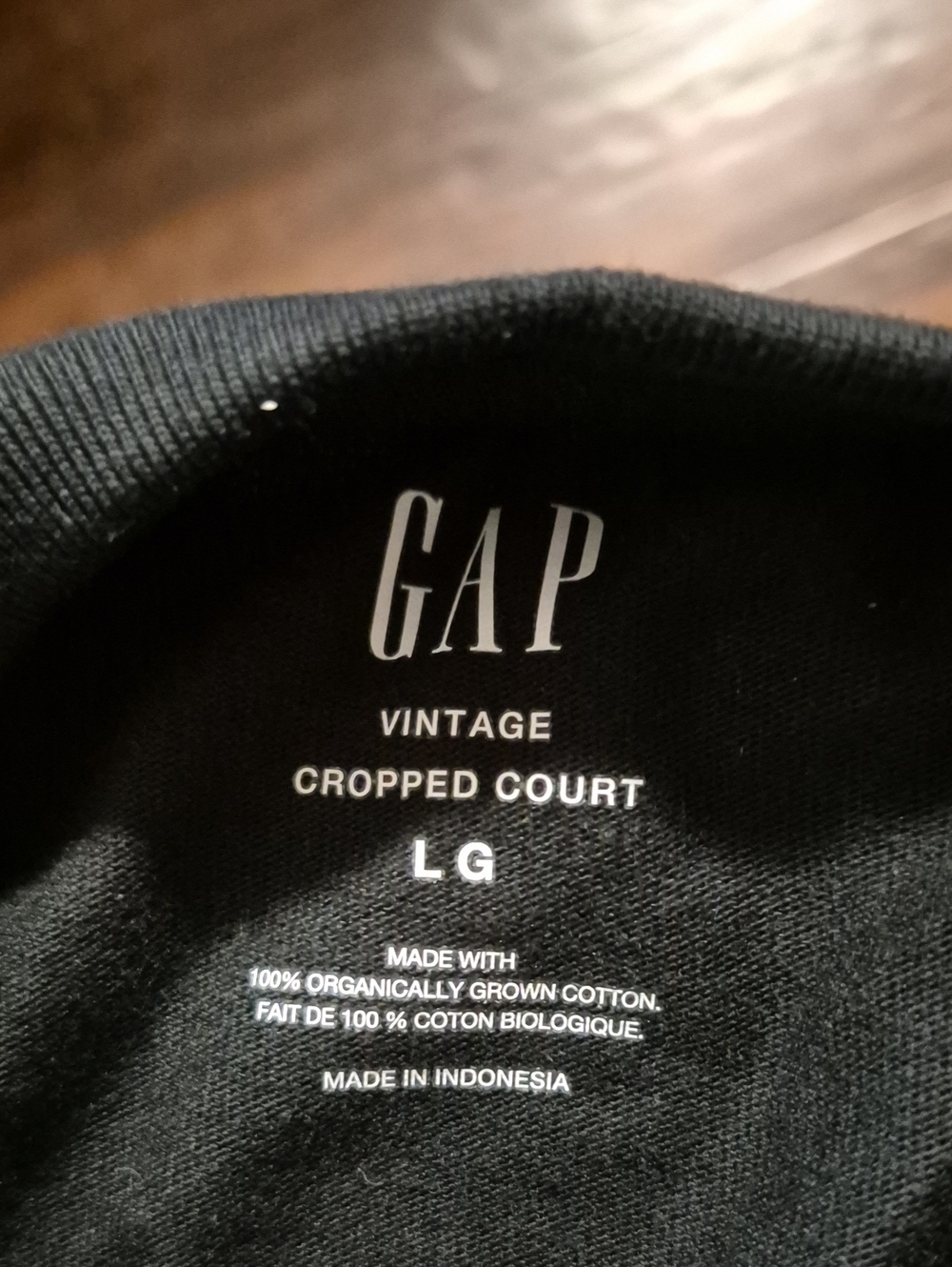 GAP Black Vintage Cropped Court Tshirt - Picture 5 of 5
